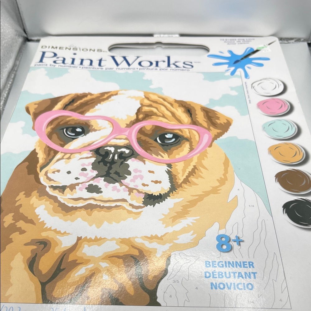 Paint Works Bulldog Paint by Numbers Kit
